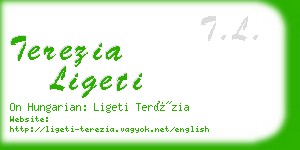 terezia ligeti business card